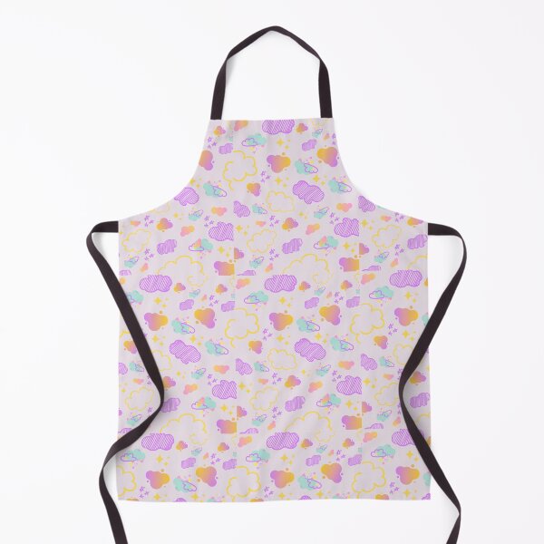 Item preview, Lilac violet dreamy neon clouds stars pattern gift design designed and sold by Michael Schmidt.