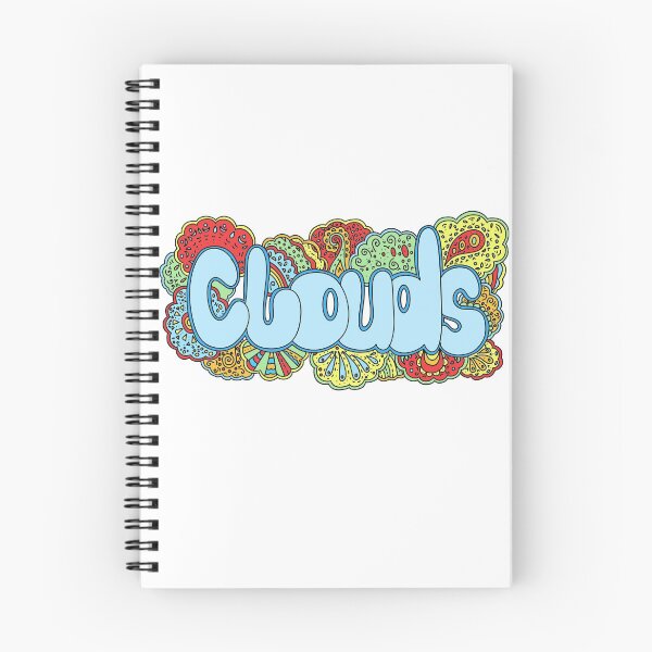Item preview, Clouds doodle (Blue) designed and sold by YippeeYay Doodles.