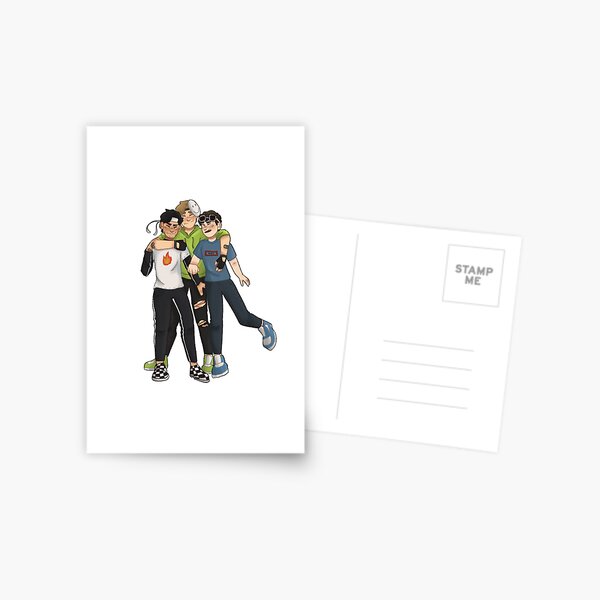 Dream Team Minecraft Sticker George Sapnap  Postcard for Sale by dottidoti