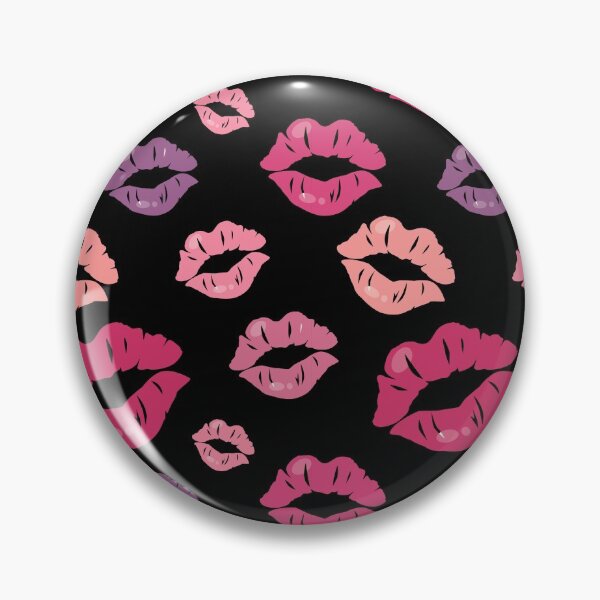 Item preview, Dark pink violet lipstick lips pattern gift design designed and sold by Michael Schmidt.