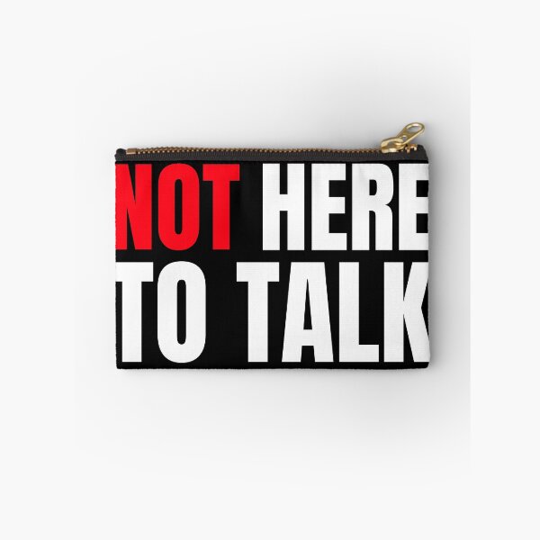 Item preview, Not Here To Talk designed and sold by GymMotivation.