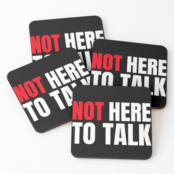 Item preview, Not Here To Talk designed and sold by GymMotivation.
