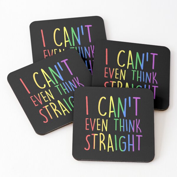 Item preview, I Can't Even Think Straight Rainbow Flag LGBT Gay designed and sold by artiagasonya.