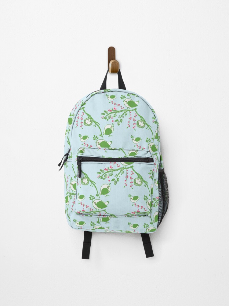 Thumbnail 1 of 3, Backpack, Sweet Bird Pattern designed and sold by SharksOnShore.