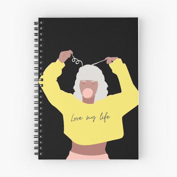Item preview, love my life Girl - black background - designed and sold by Kha-oula.
