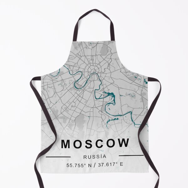 Item preview, MOSCOW CİTY ROAD MAP POSTER SİMPLE ALL ROADS BLACK AND WHİTE WİTH COUNTRY NAME AND COORDİNATES designed and sold by rashadat.