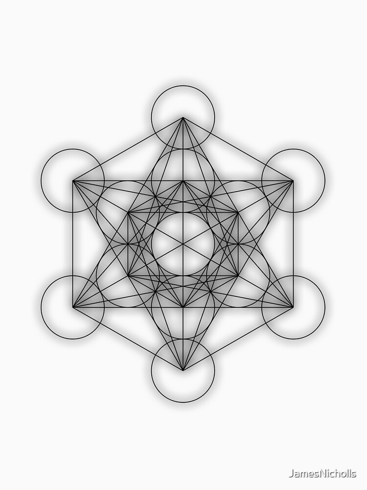 "Metatron cube black" Pullover Hoodie for Sale by JamesNicholls