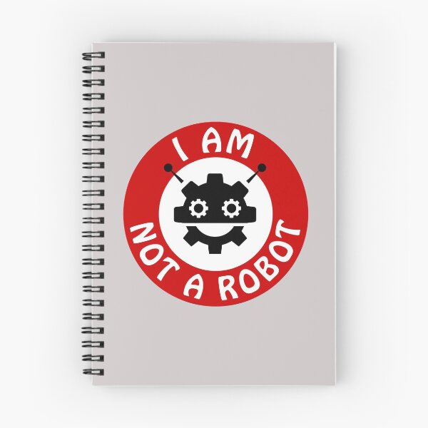 Item preview, I am not a robot, warning sign designed and sold by Mike Kiev art.
