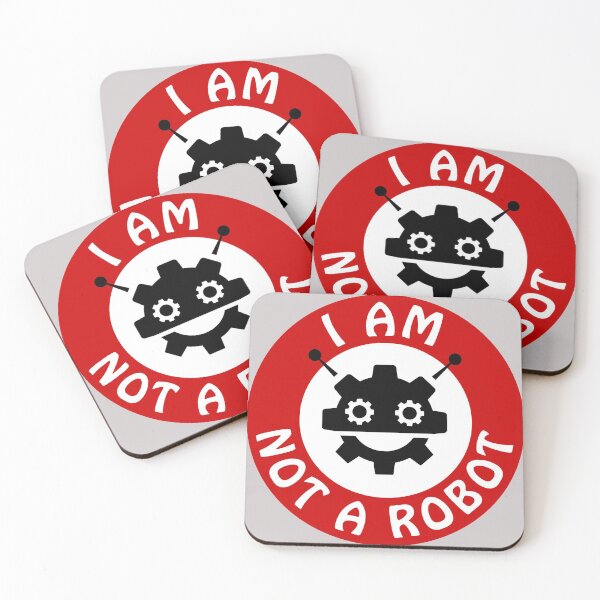 Item preview, I am not a robot, warning sign designed and sold by Mike Kiev art.