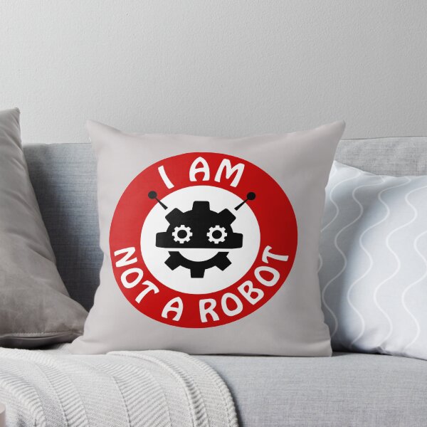 Item preview, I am not a robot, warning sign designed and sold by Mike Kiev art.