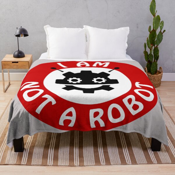 Item preview, I am not a robot, warning sign designed and sold by Mike Kiev art.