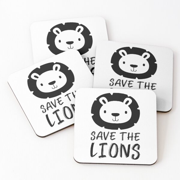 Item preview, Save the Lions Cute Smiling Lion designed and sold by javes93.