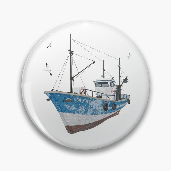 Item preview, Fishing cutter with seagulls designed and sold by MIRO3D.