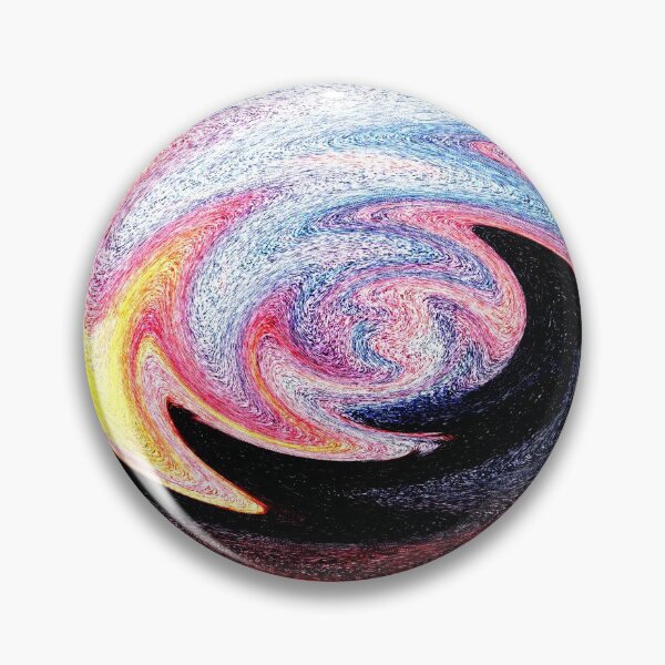 Item preview, Bright Lava field warped neon zig zag speckled pattern blue pink red and black designed and sold by CeeLeighTees.
