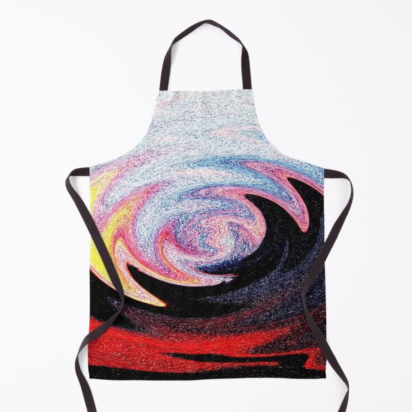 Item preview, Bright Lava field warped neon zig zag speckled pattern blue pink red and black designed and sold by CeeLeighTees.