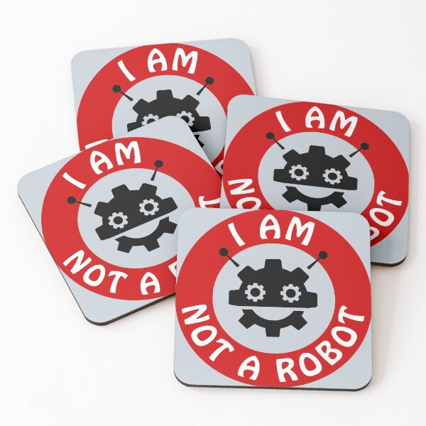Item preview, I am not a robot, warning sign designed and sold by Mike Kiev art.