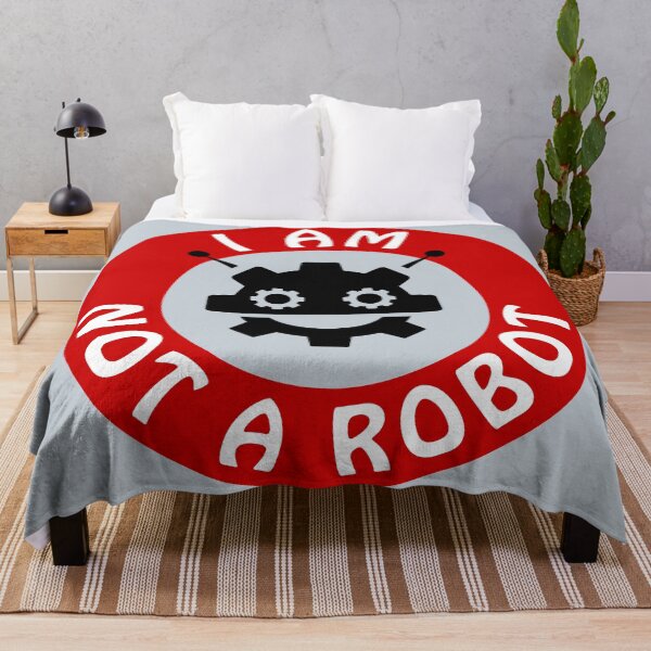 Item preview, I am not a robot, warning sign designed and sold by Mike Kiev art.