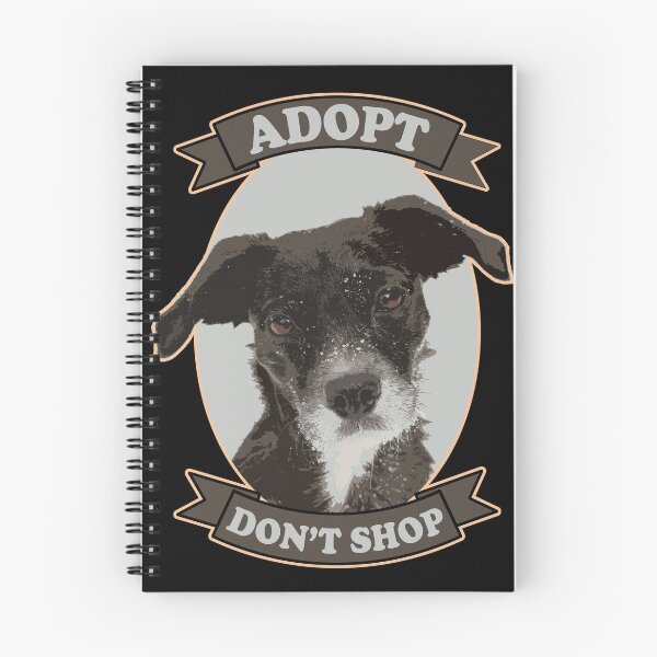 Item preview, Adopt don't shop  designed and sold by Veganspirit.