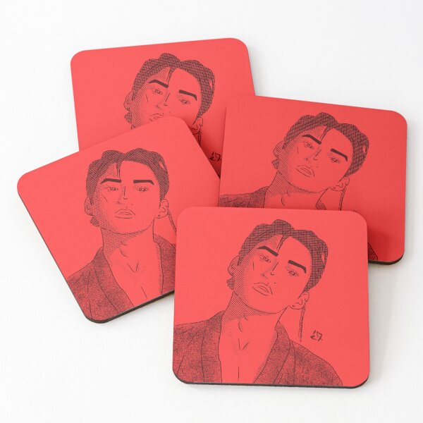 Item preview, A.C.E Junhee portrait manga character black red positive version designed and sold by Eddexn.