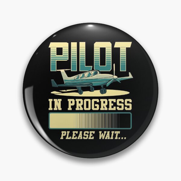 Artikelvorschau, Pilot in Bearbeitung Bitte warten Sie Flugzeugpilot entworfen und verkauft von perfectpresents.