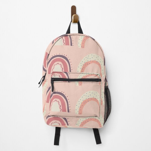 Item preview, Light pink curved rainbow pattern gift design designed and sold by Michael Schmidt.