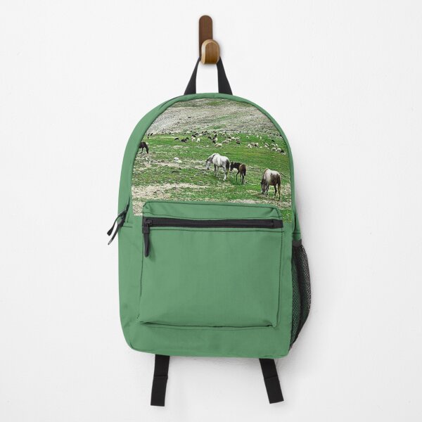 Item preview, Himalayan Wild Horses Herd Grazing in a Field Landscape, Himalaya designed and sold by worldways.