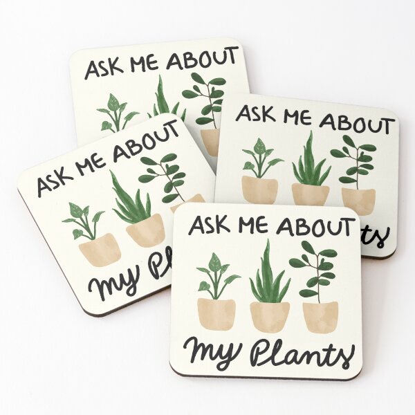 Item preview, Ask Me About My Plants Design Illustration designed and sold by ravenmandyshop.