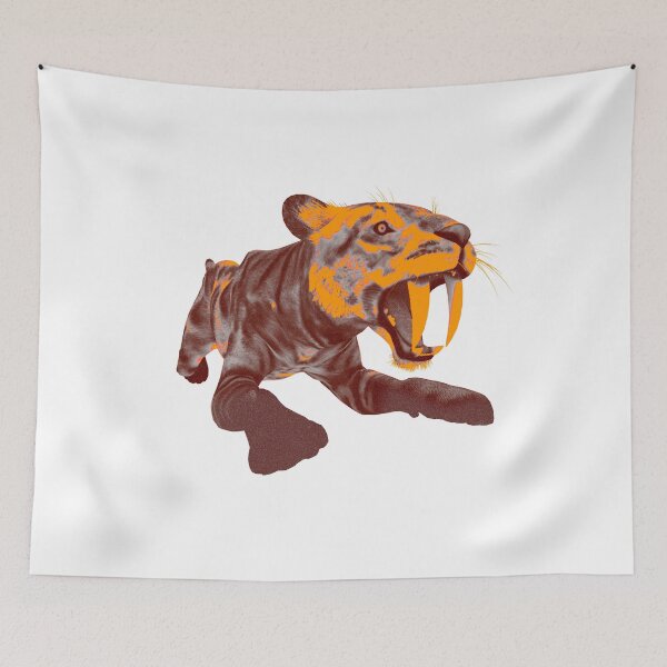 Item preview, Saber-toothed cat smilodon, big cat, predator designed and sold by MIRO3D.