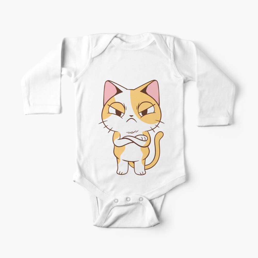 Angry Kitten Cat Baby One Piece By Ibruster Redbubble