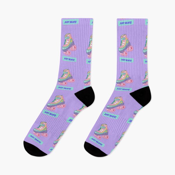 Item preview, Just Skate Rollerskate Classic 90s 80s Retro Bright Pastel Surrealist Artwork   designed and sold by CreatedbyJR.