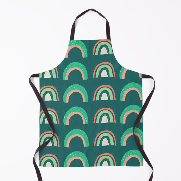 Item preview, Dark green curved rainbow pattern gift design designed and sold by Michael Schmidt.