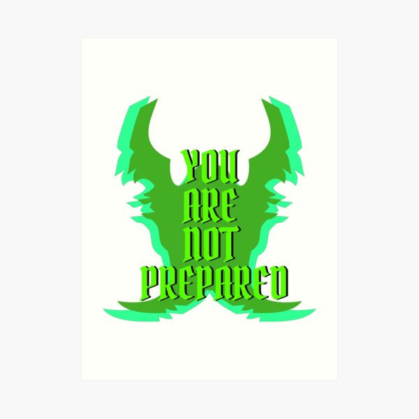 Hearthstone Demon Hunter Taunt You Are Not Prepared Art Print