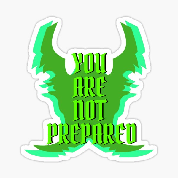 Hearthstone Demon Hunter Taunt You Are Not Prepared Sticker