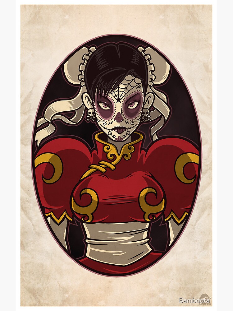 Chun Li Skull Girl by Bamboota