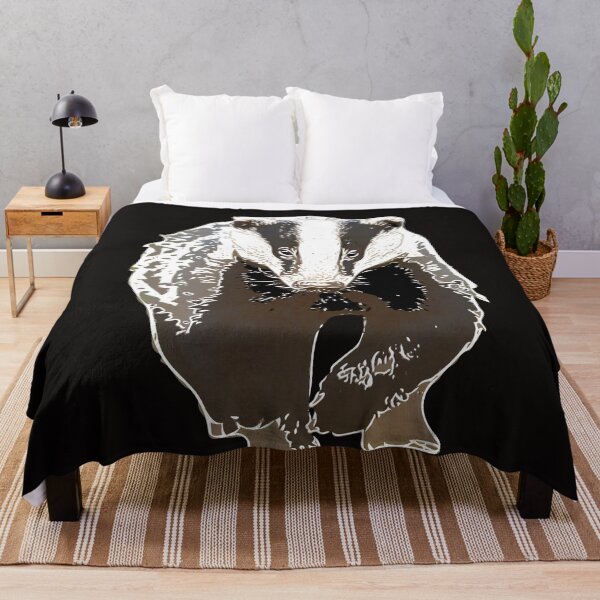 Item preview, European Badger White Alternate Print designed and sold by designsasstultd.