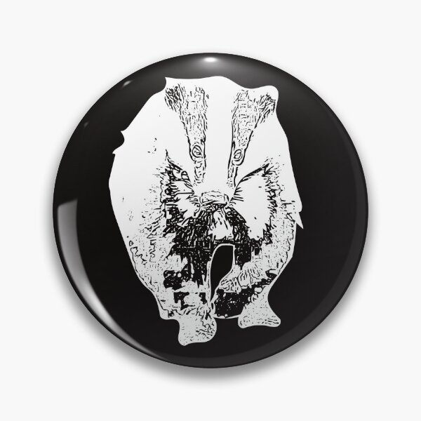 Item preview, European Badger White Print designed and sold by designsasstultd.