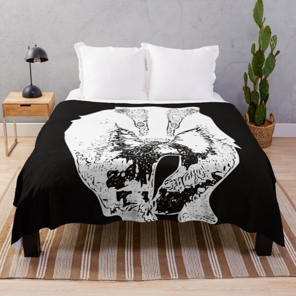 Item preview, European Badger White Print designed and sold by designsasstultd.