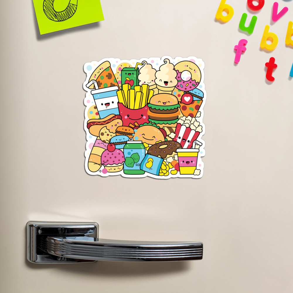 Cartoon Animal Food Graffiti Sticker Holder Cup Diary - Temu