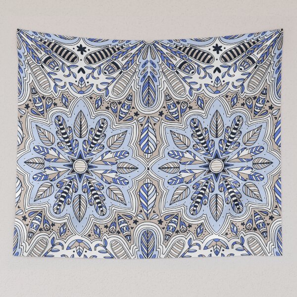 Item preview, Blue oriental print designed and sold by magda09.