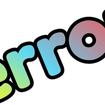 Artwork thumbnail, Bubbly Rainbow Error Message by Tyler VanBlargan