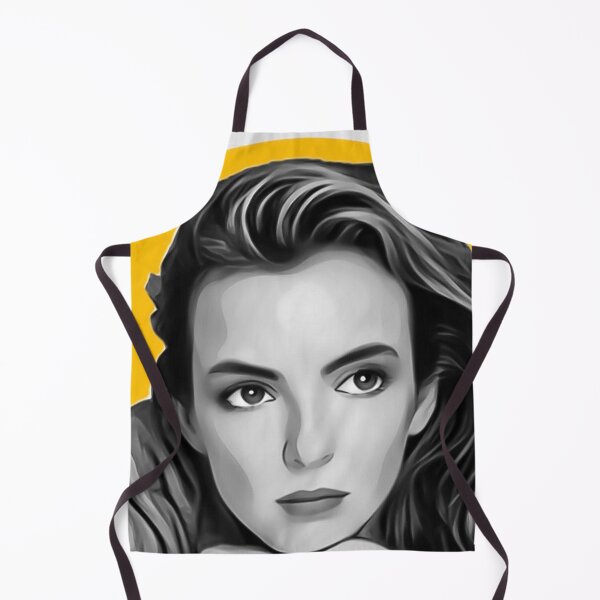 Artikelvorschau, Jodie Comer Villanelle Schwarz-Weiß-Cartoon (Killing Eve) entworfen und verkauft von emcazalet.