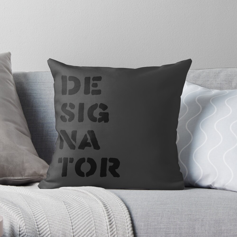 Designator Throw Pillow