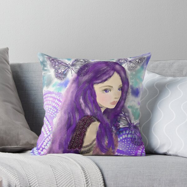 Item preview, Portrait Of A Maiden In Purple Winter designed and sold by YazminBasa.