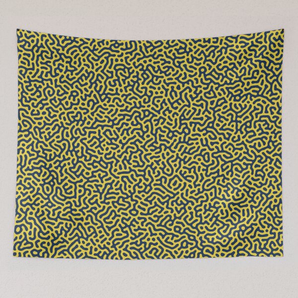 Item preview, Organic Turing Pattern – Yellow & Blue designed and sold by Monoman1a.