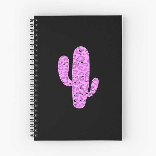Item preview, Pink leopard cactus in black background designed and sold by mea1007.