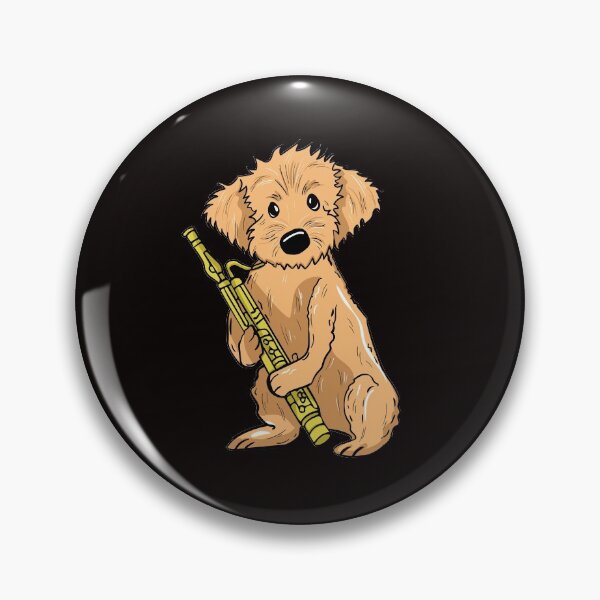 Item preview, Goldendoodle Playing Bassoon designed and sold by Whynot123.