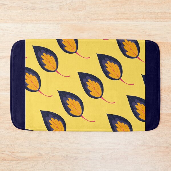 Item preview, Flame-Shaped Leaves - Yellow Background designed and sold by amnali.