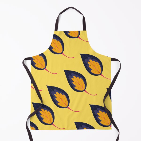 Item preview, Flame-Shaped Leaves - Yellow Background designed and sold by amnali.