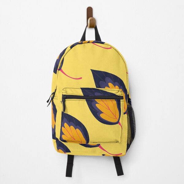 Item preview, Flame-Shaped Leaves - Yellow Background designed and sold by amnali.