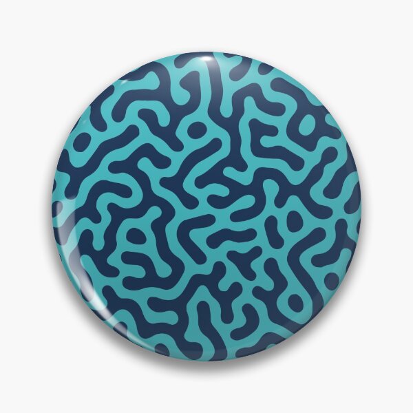Item preview, Organic Turing Pattern – Cyan & Blue designed and sold by Monoman1a.